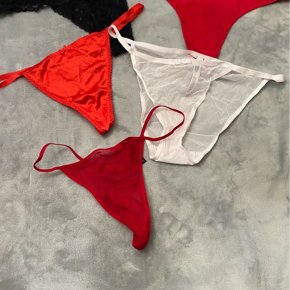 New! Victoria’s Secret 5 panty bundle mesh sexy thong  10394 - Picture 2 of 5